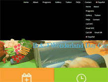 Tablet Screenshot of bandjwonderlanddaycare.com